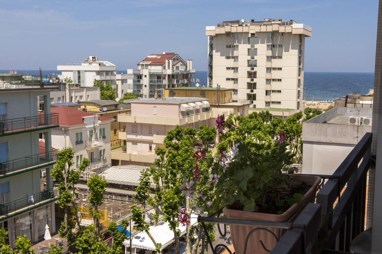 Hotel Miramare Et De La Ville Rimini Exteriör bild